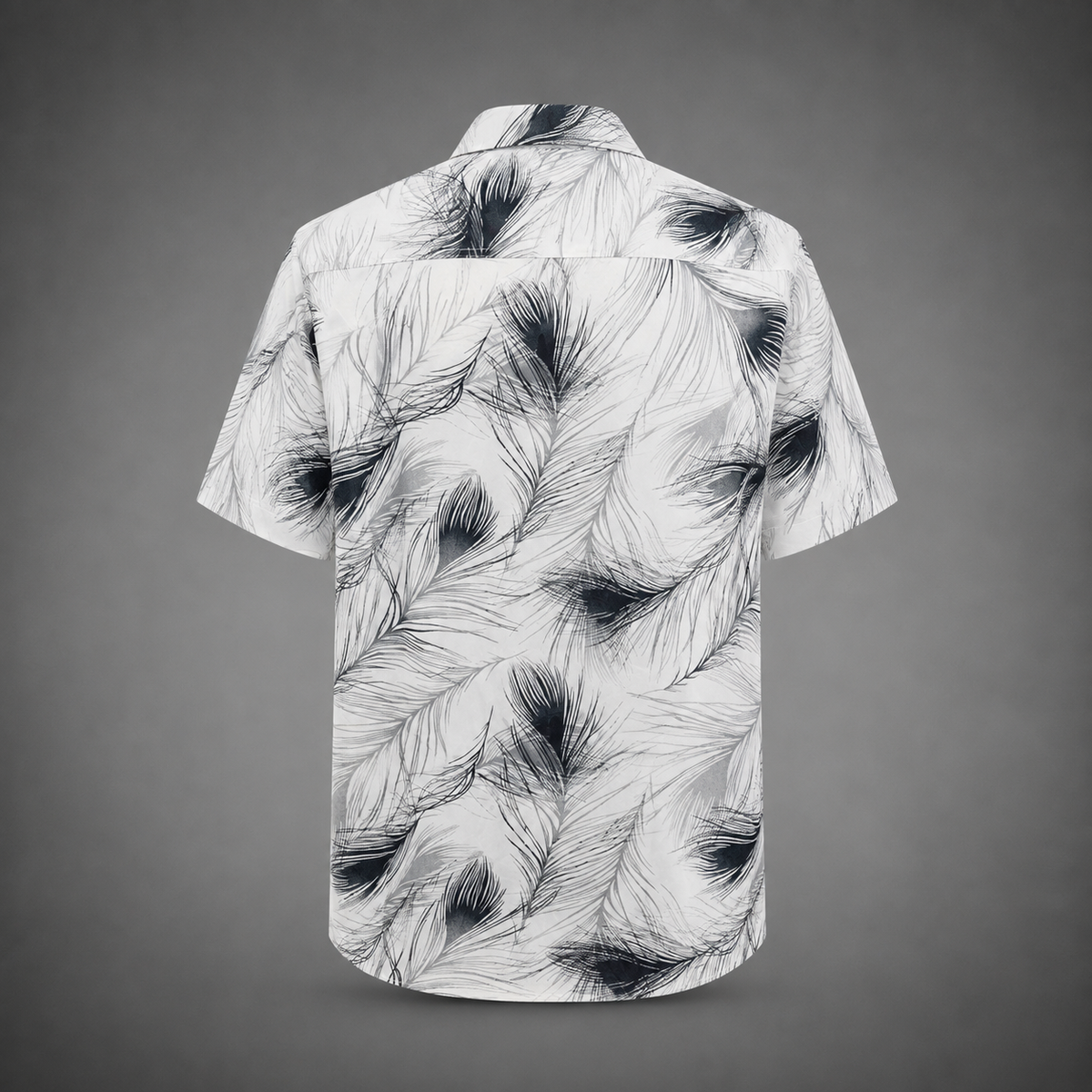 Black and white floral printed shirt