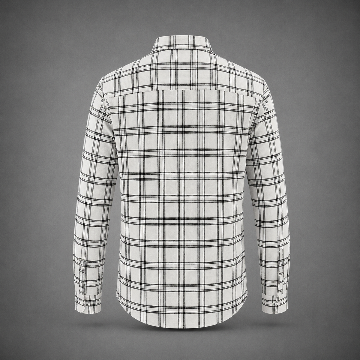 Knitted checkered shirt