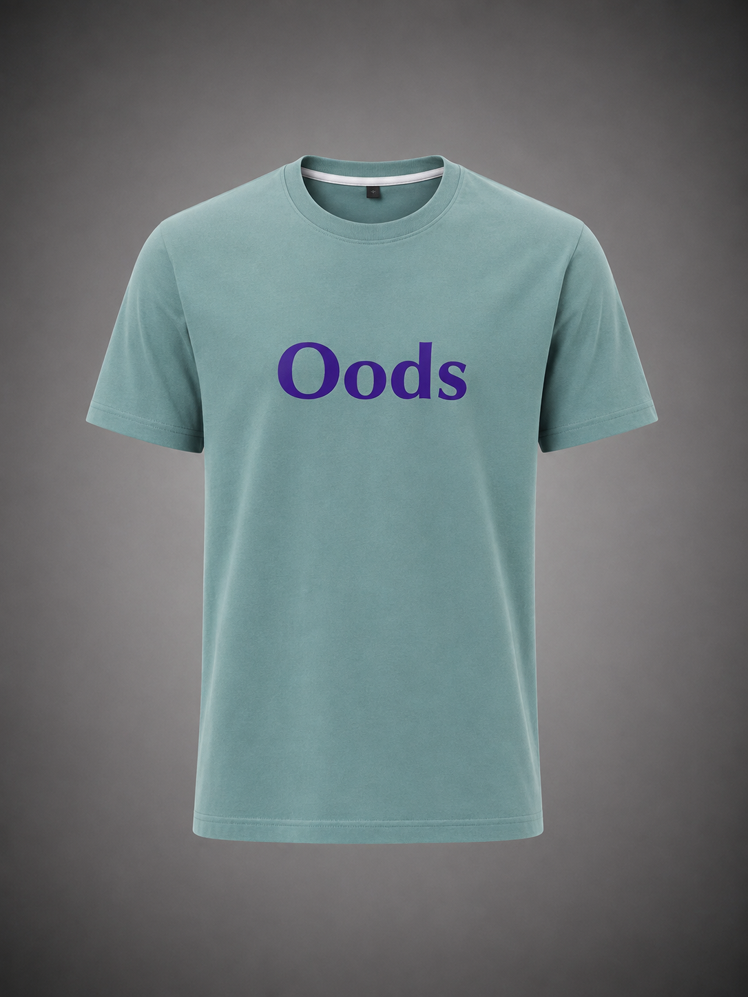 Aqua olive back printed tshirt