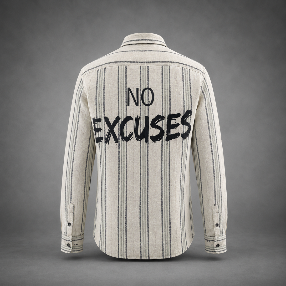 Back printed knitted shirt