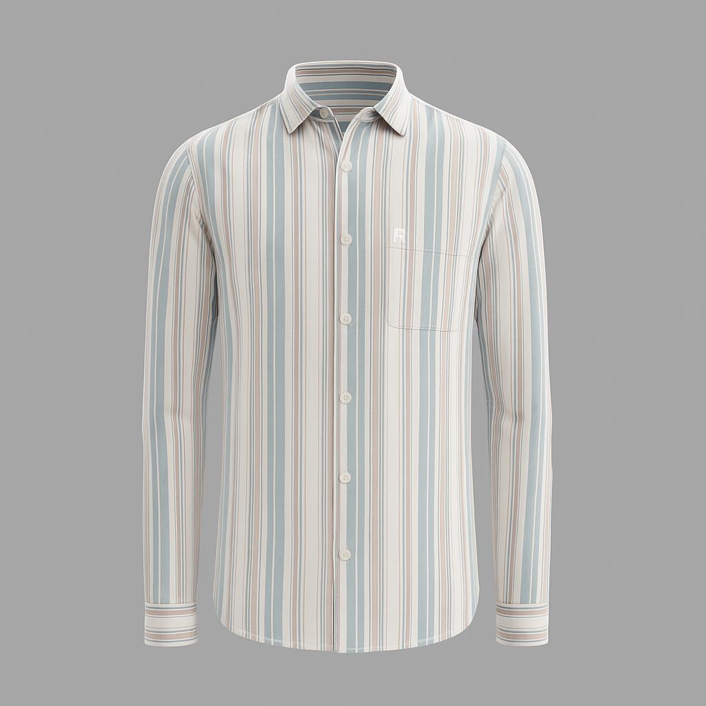 Tailored striped formal shirt