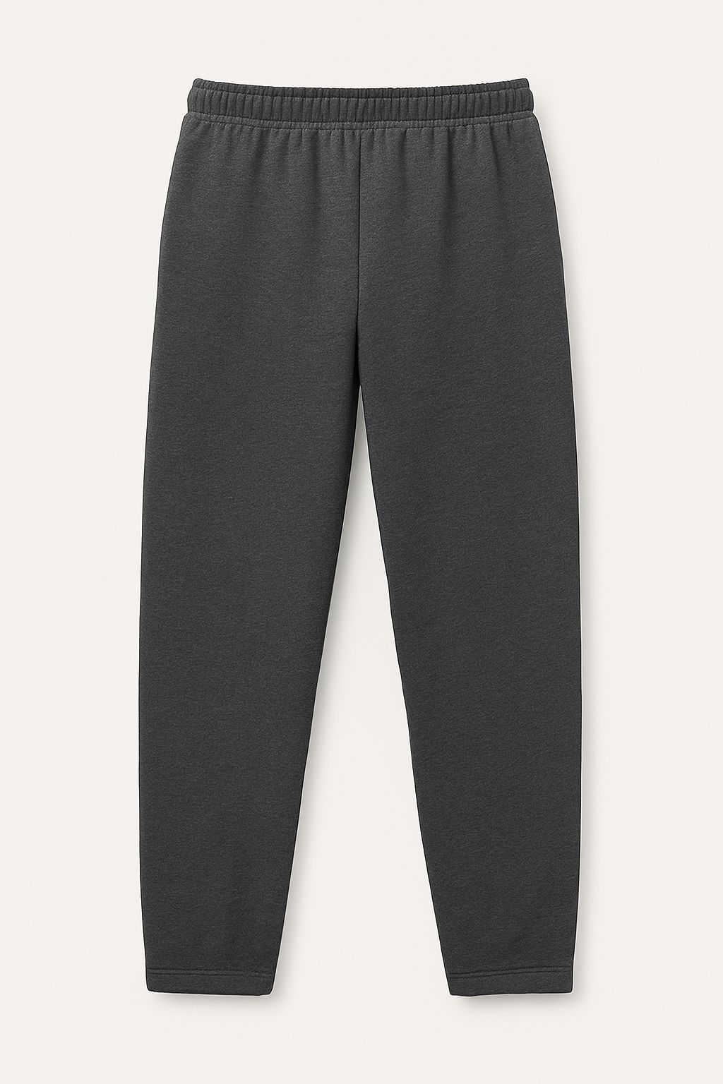 Premium cotton trackpants with drawstring waist - Dark grey