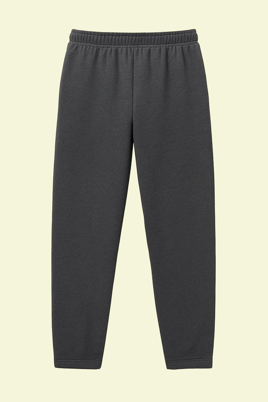 Premium cotton trackpants with drawstring waist - Dark grey