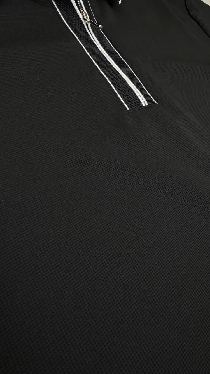 Structured Executive Tech Polo | Ultra-Stretch , Stitchless & Wrinkle-Free Performance T-Shirt