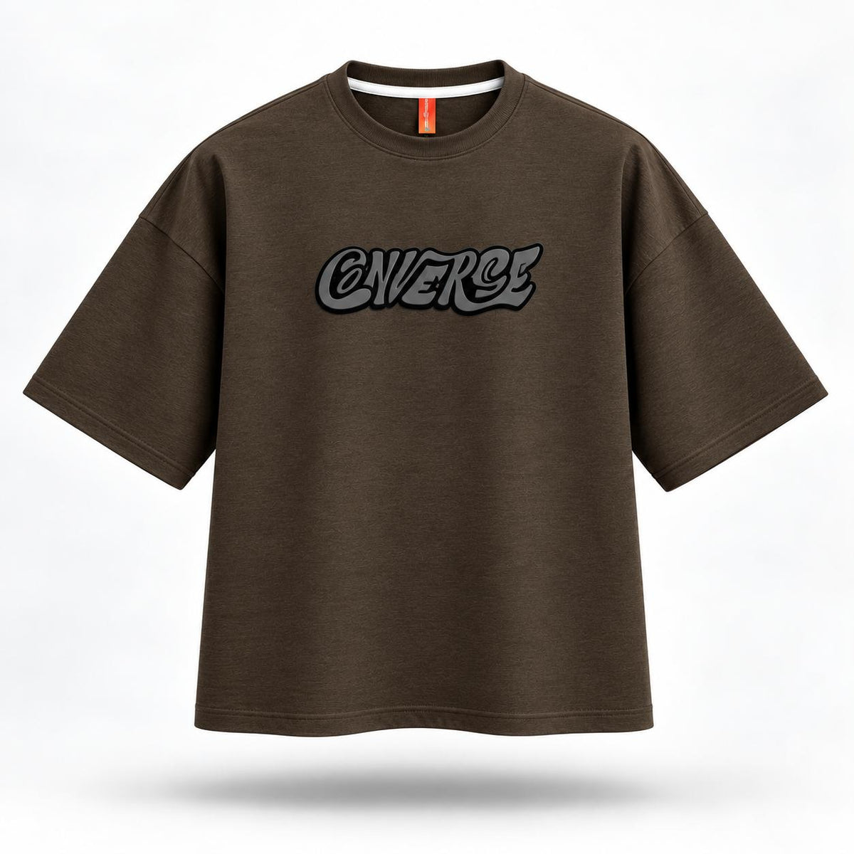 Oversized drop shoulder back printed tshirt.