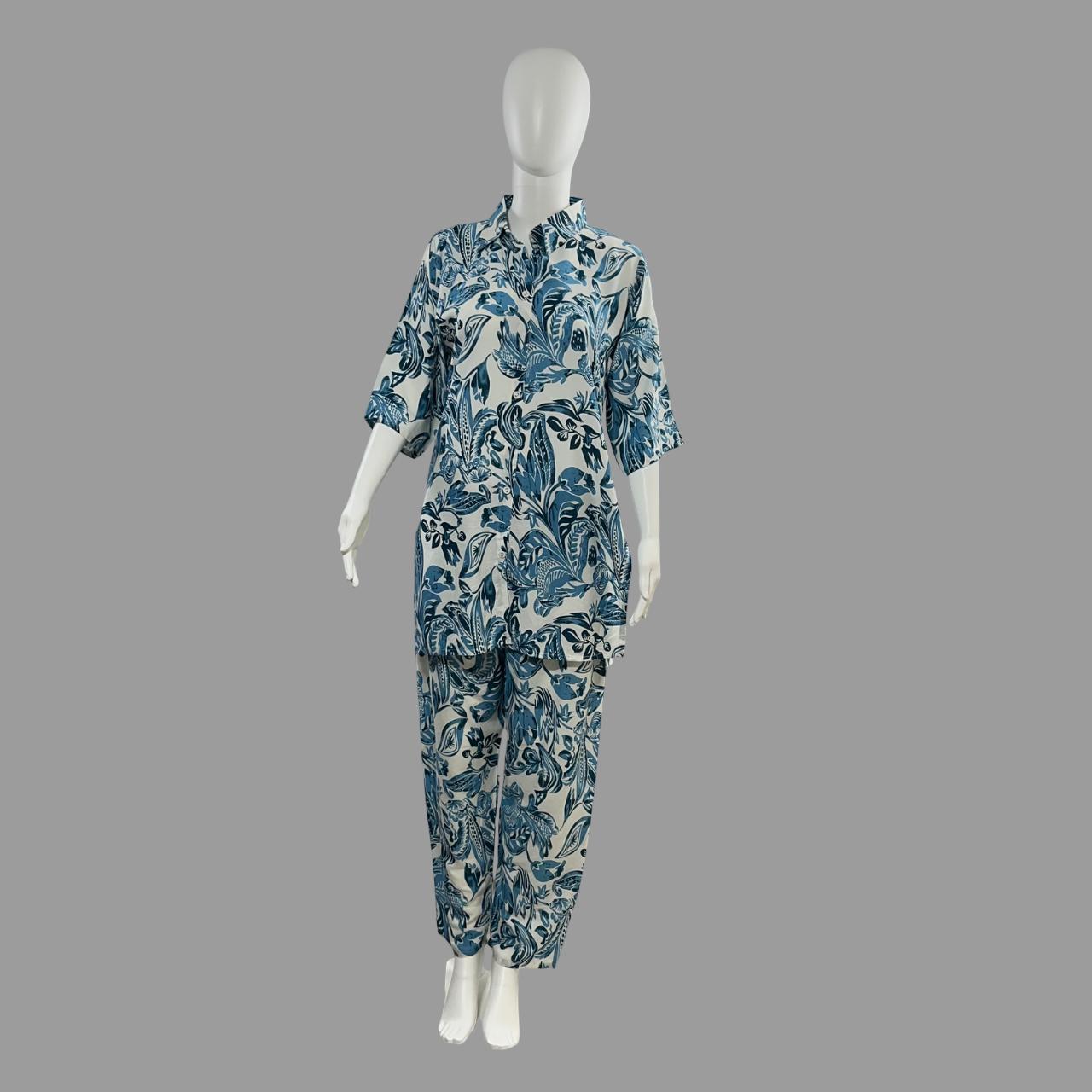 Tropical printed co-ord set for women