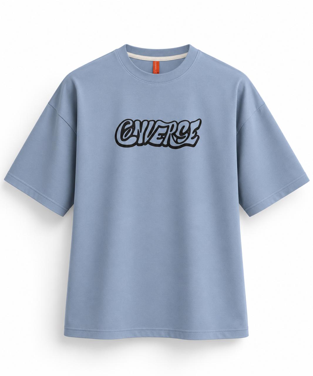 Oversized drop shoulder back printed tshirt.