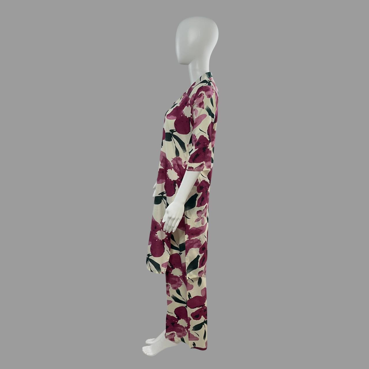 Tropical printed co-ord set for women