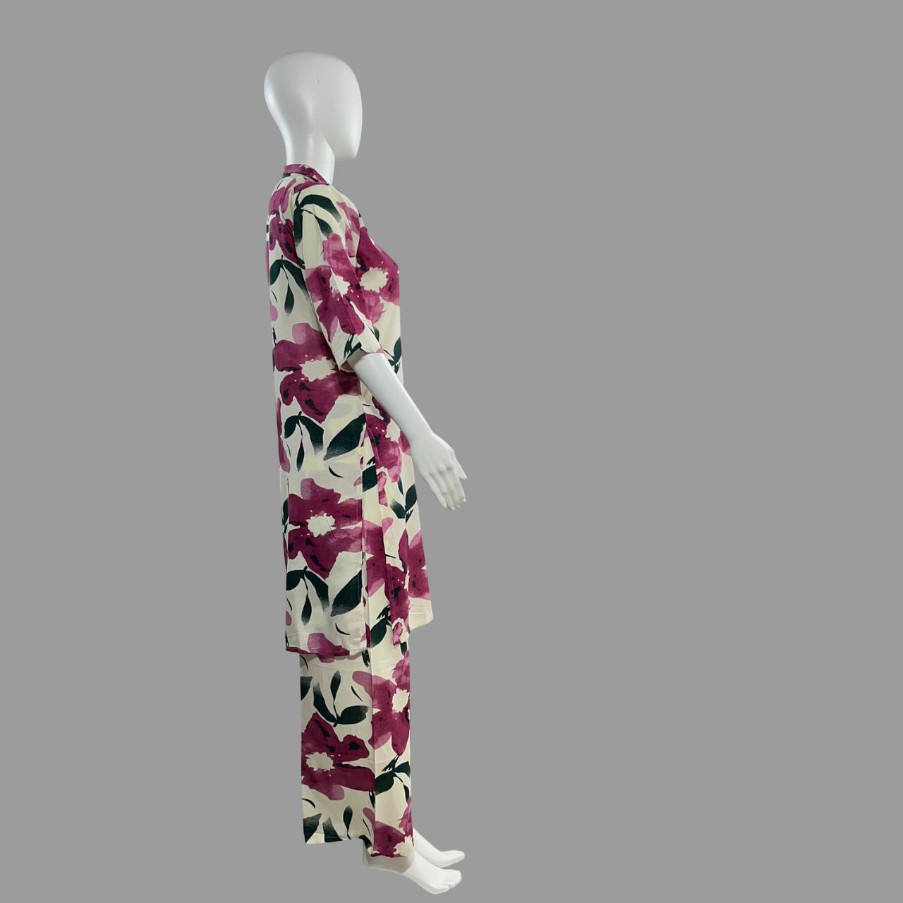Tropical printed co-ord set for women