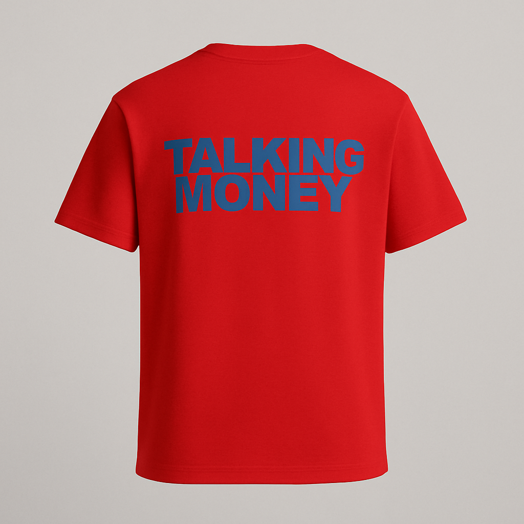 Back printed red tshirt