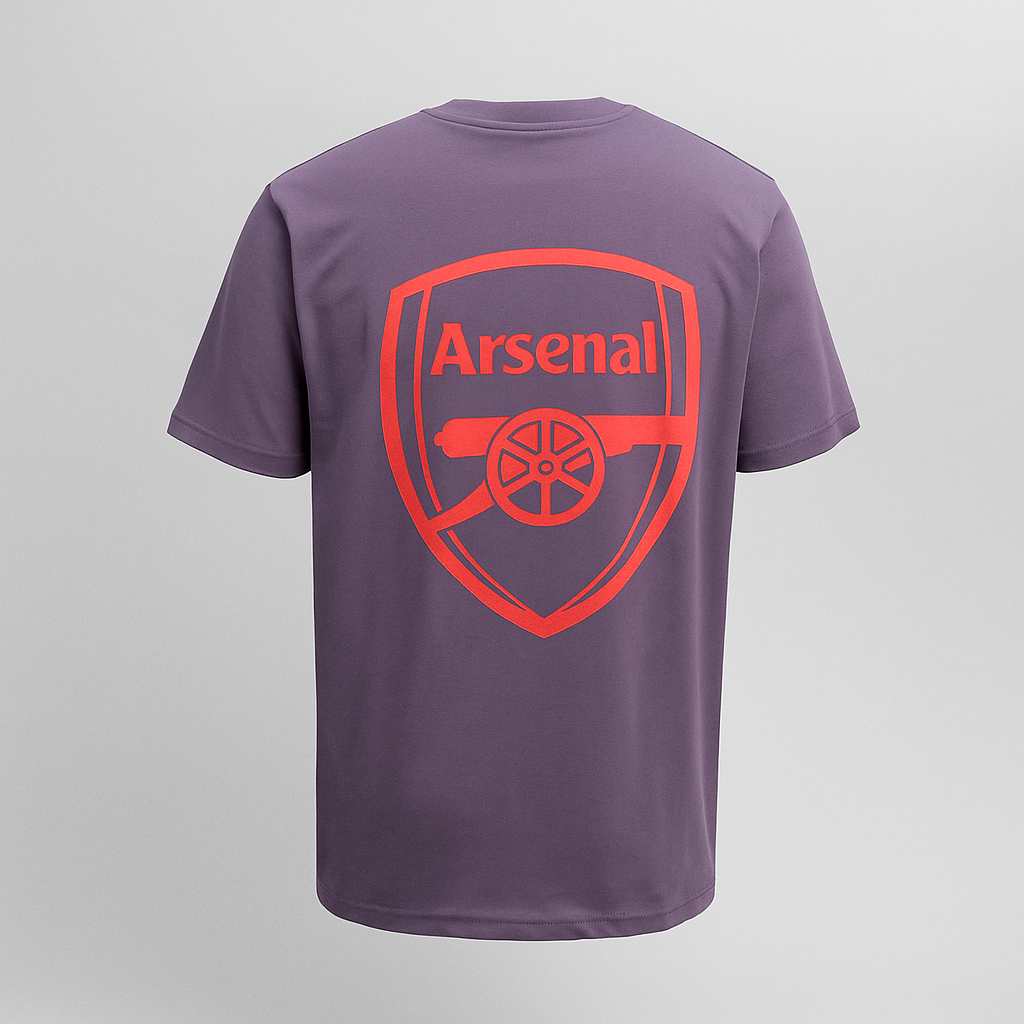 Deep purple back printed tshirt