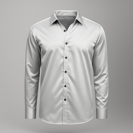 Luxury satin shirt - smooth & shiny finish