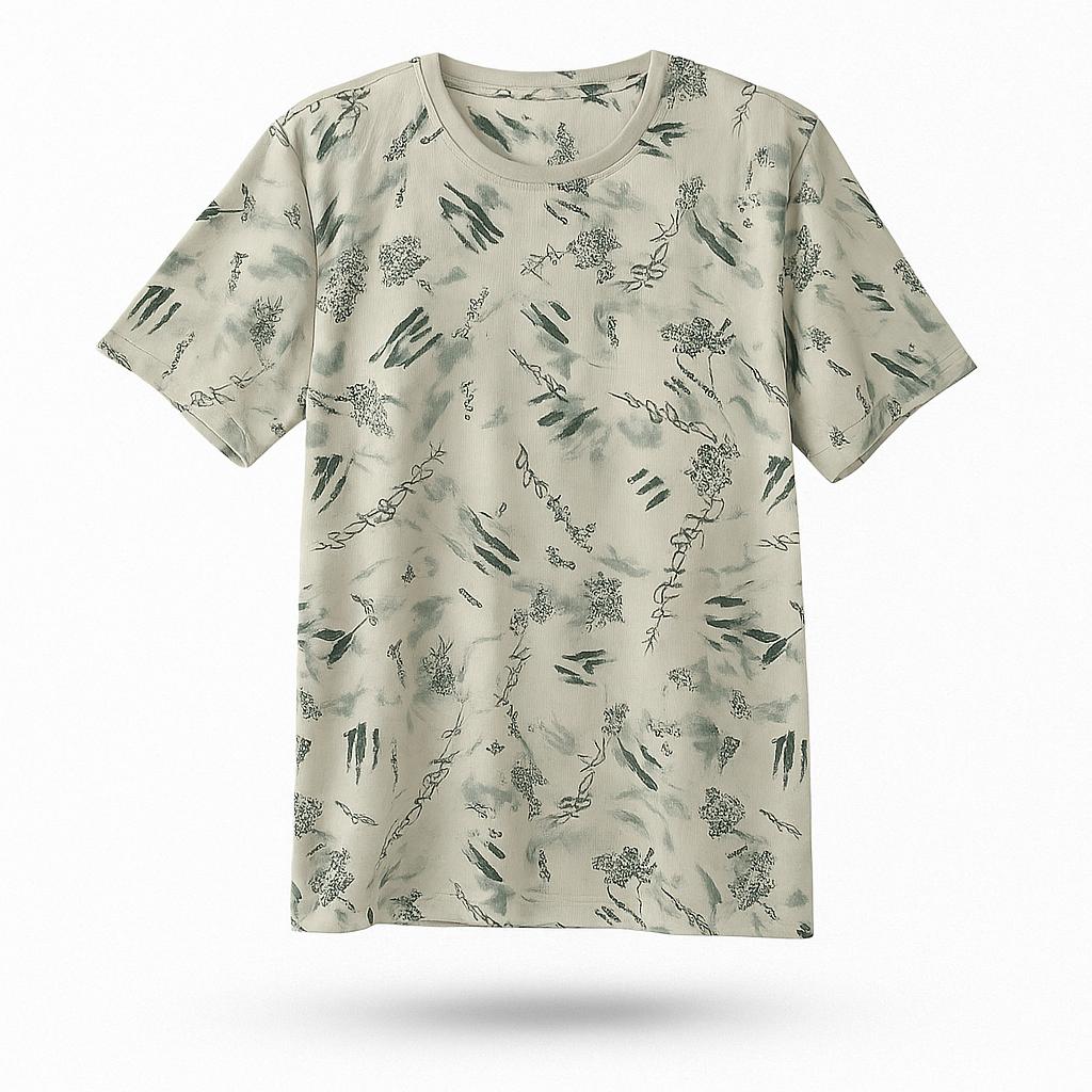 Abstract printed sports tshirt