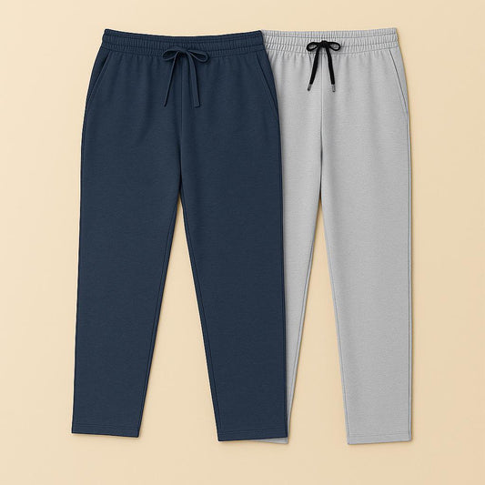 Men's cotton trackpants combo - pack of two