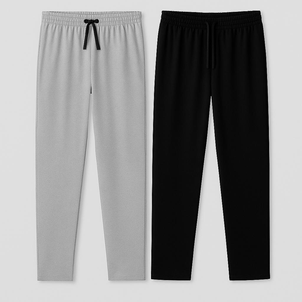 Men's cotton trackpants combo - pack of 2