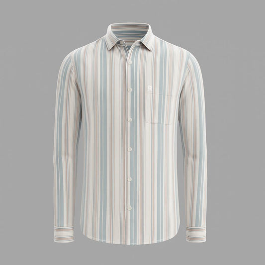 Tailored striped formal shirt