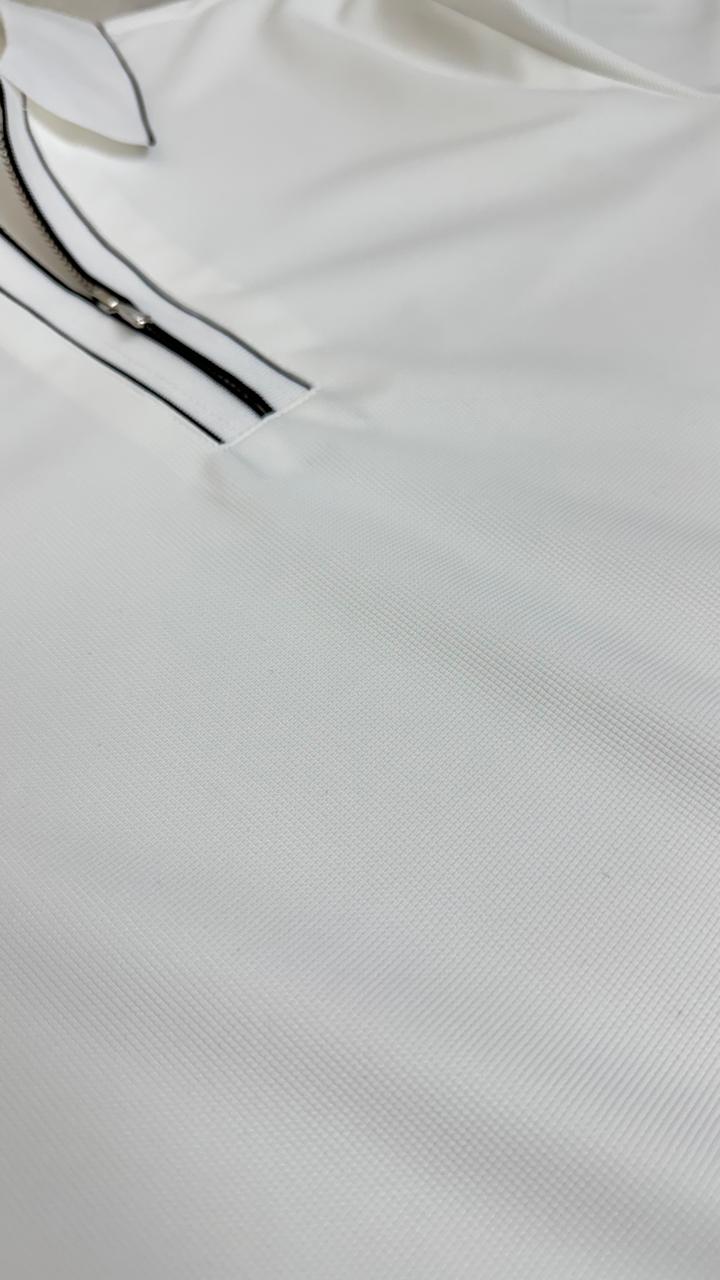Structured Executive Tech Polo | Ultra-Stretch , Stitchless & Wrinkle-Free Performance T-Shirt
