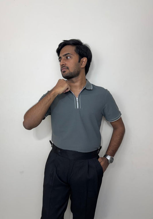 Structured executive tech polo | Ultra-stretch, Stitchless & Wrinkle-free
