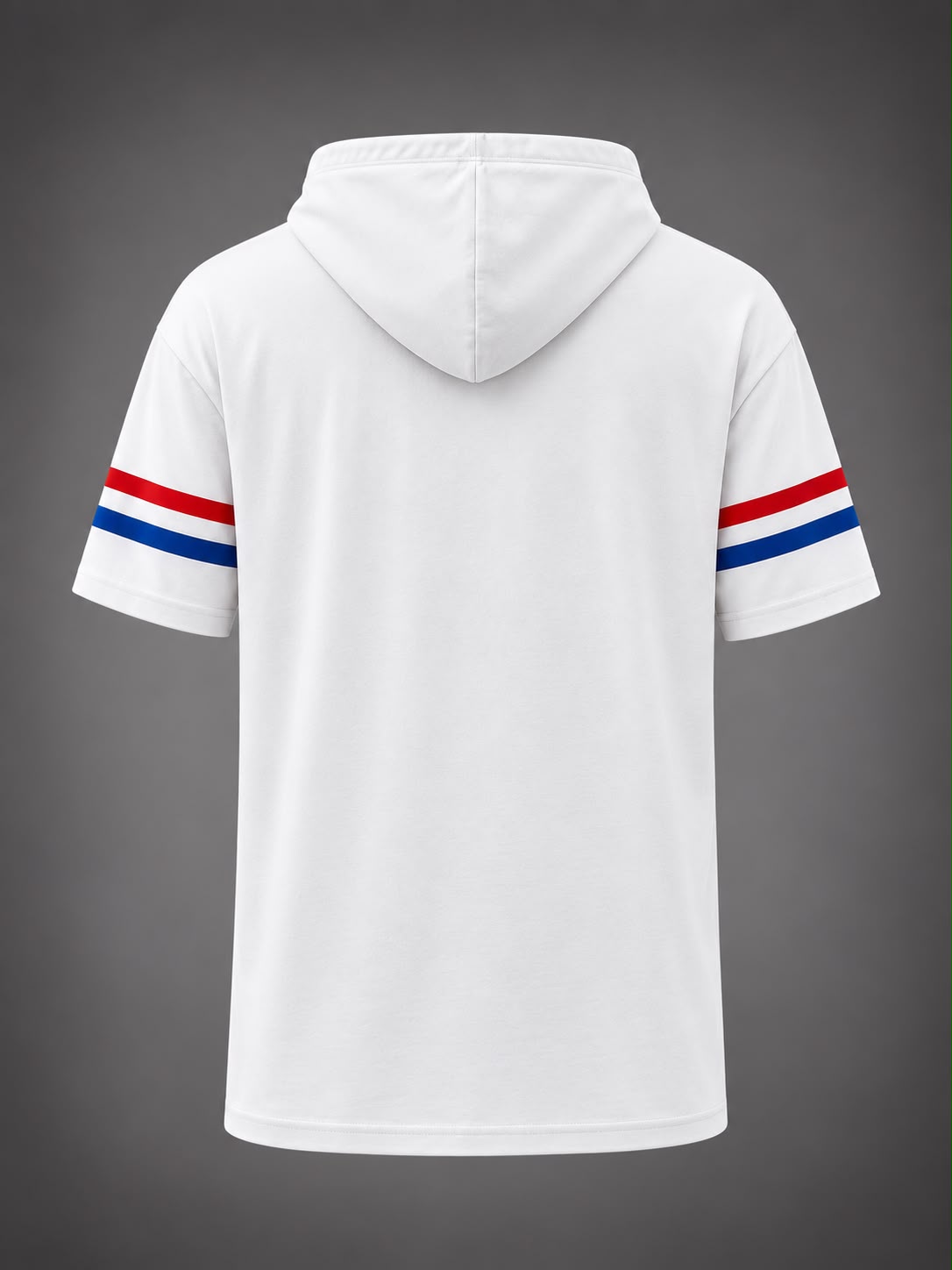 White Printed Hooded T-Shirt