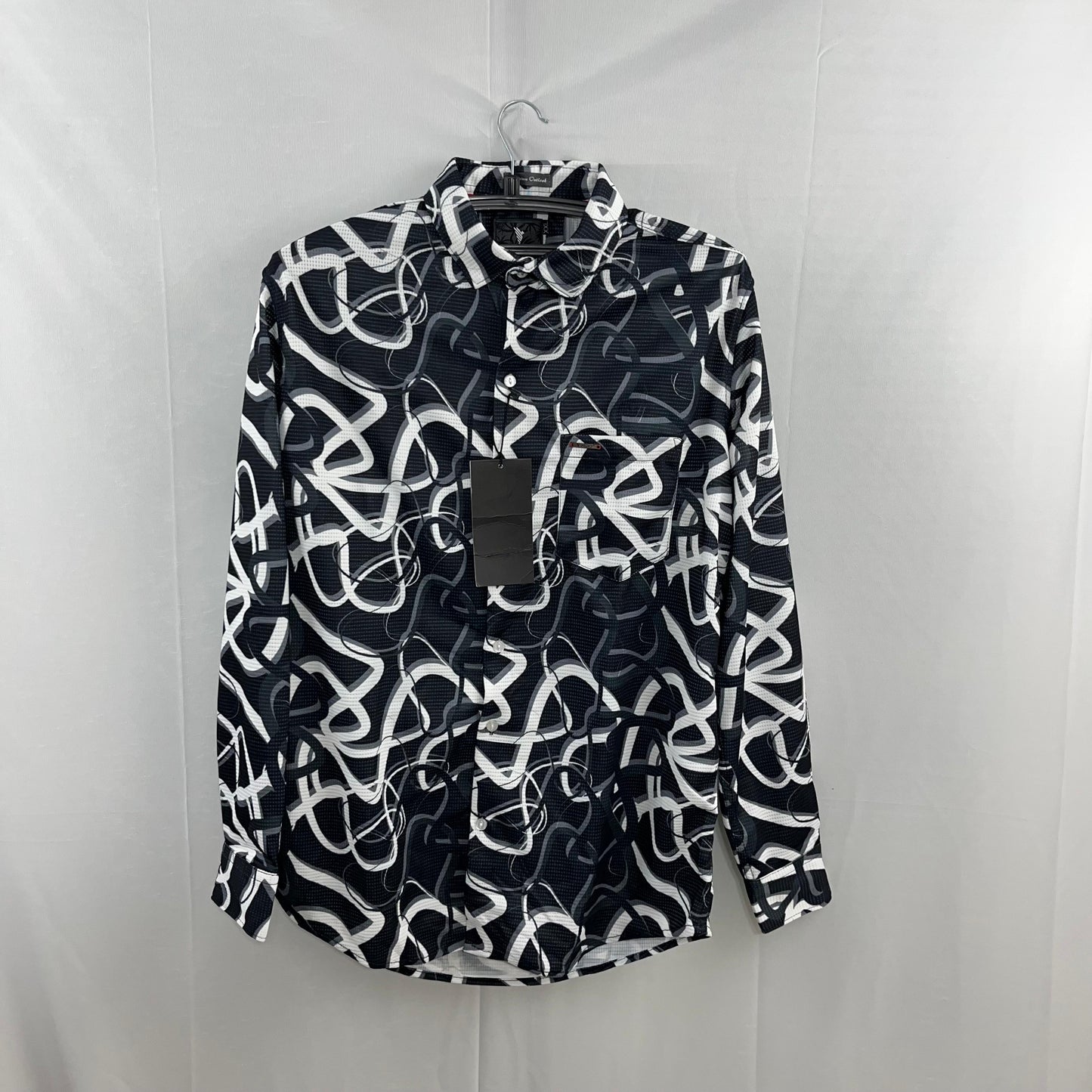 Popcorn textured printed shirt