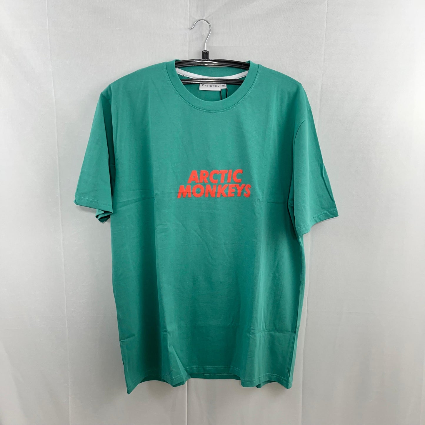 Aqua blue back printed tshirt