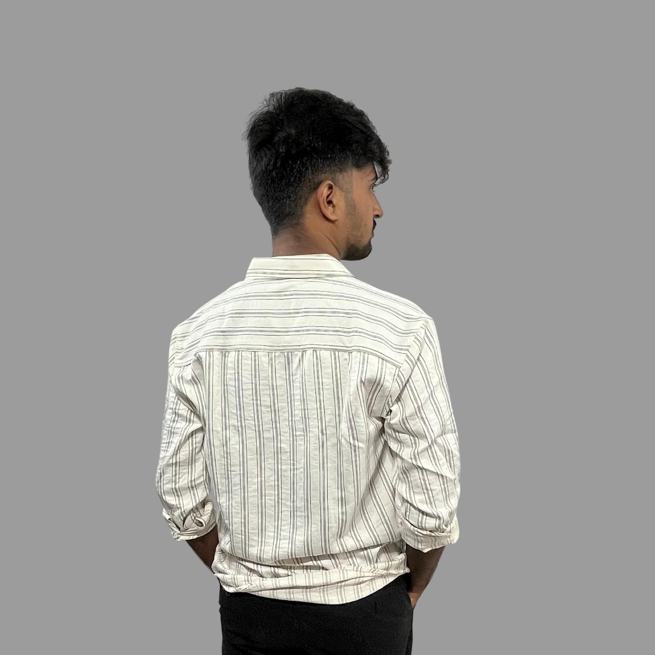 Ultra soft cotton striped shirt