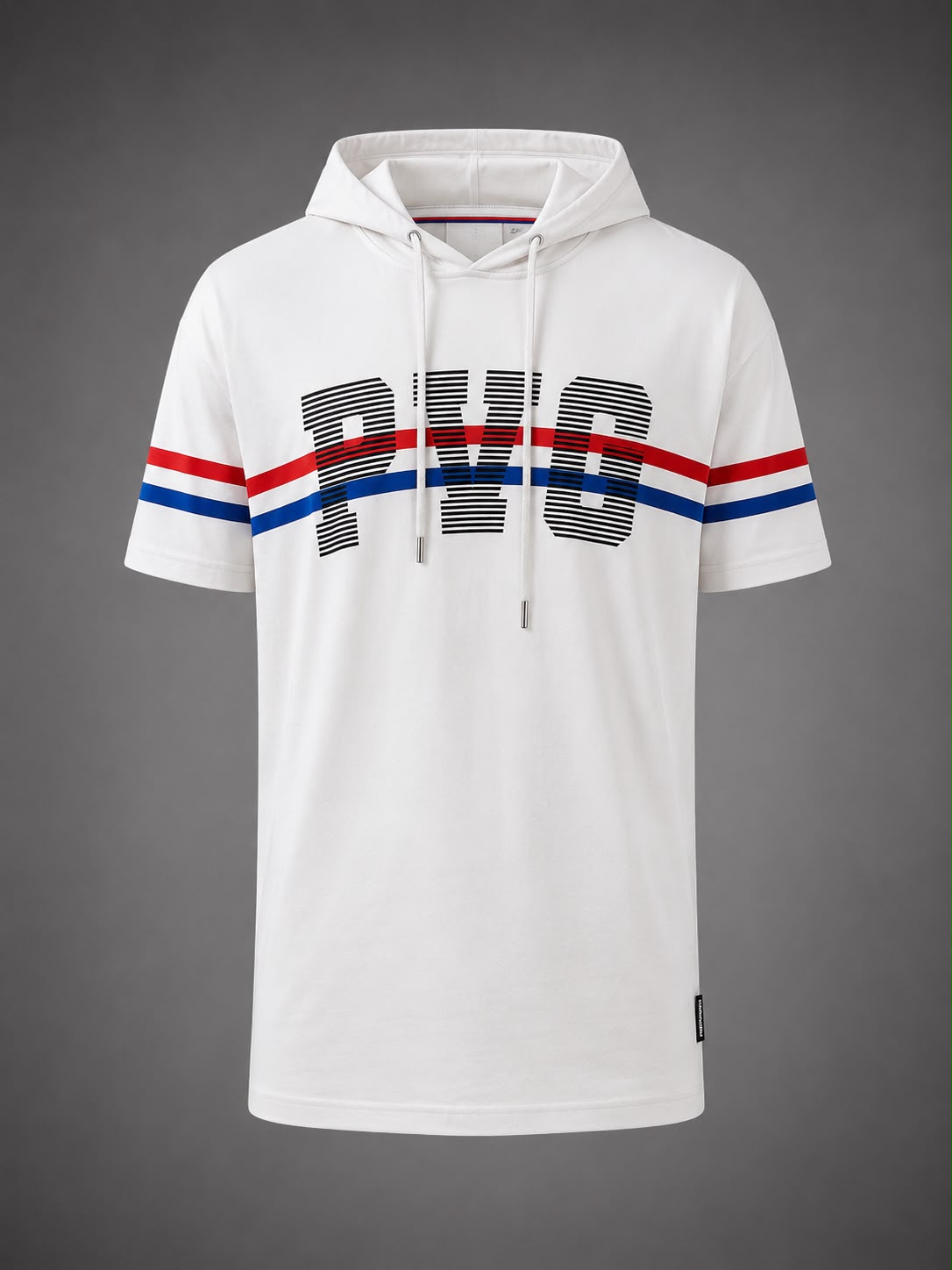 White Printed Hooded T-Shirt