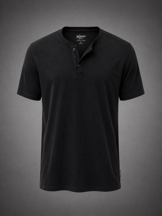 Black Henley T-Shirt