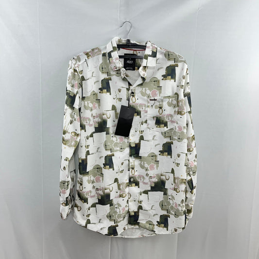 Popcorn textured printed shirt