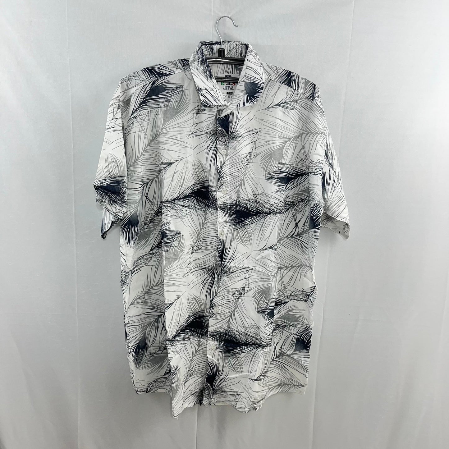 Black and white floral printed shirt