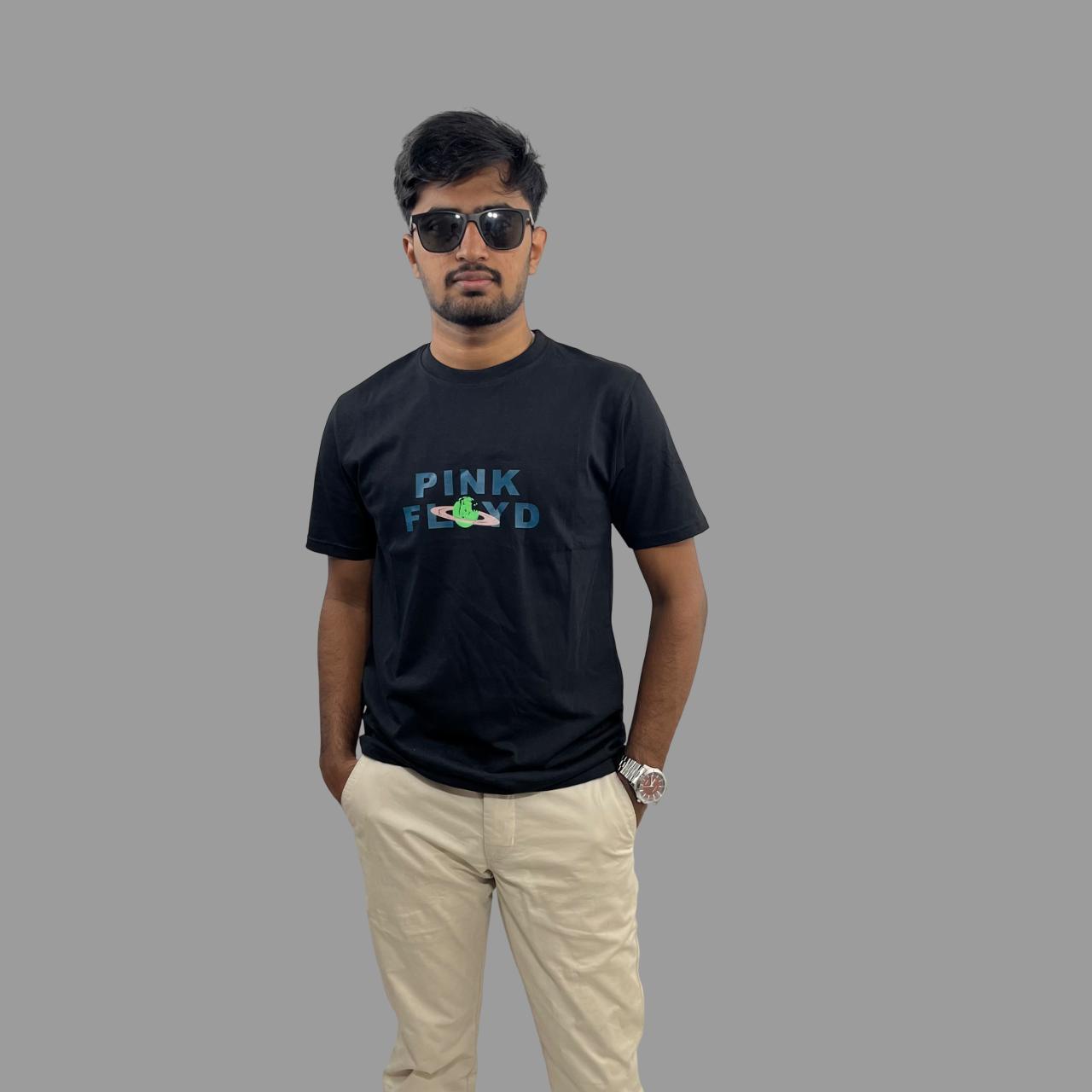 Back printed black tshirt
