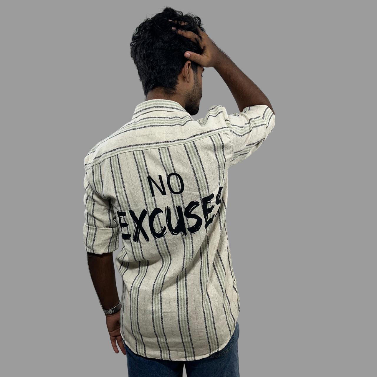 Back printed knitted shirt