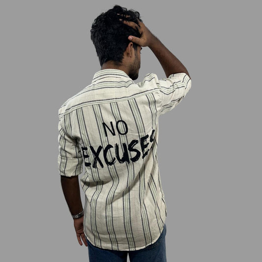 Back printed knitted shirt