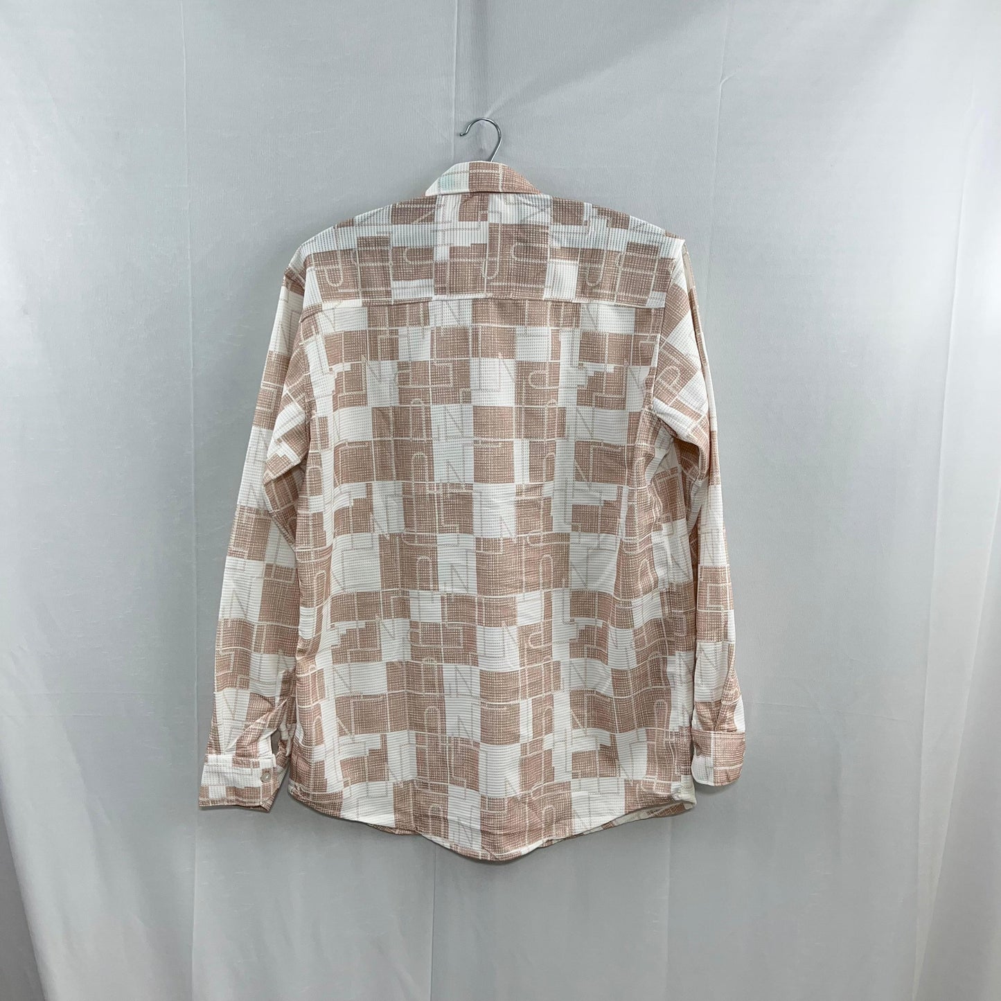 Popcorn textured printed shirt