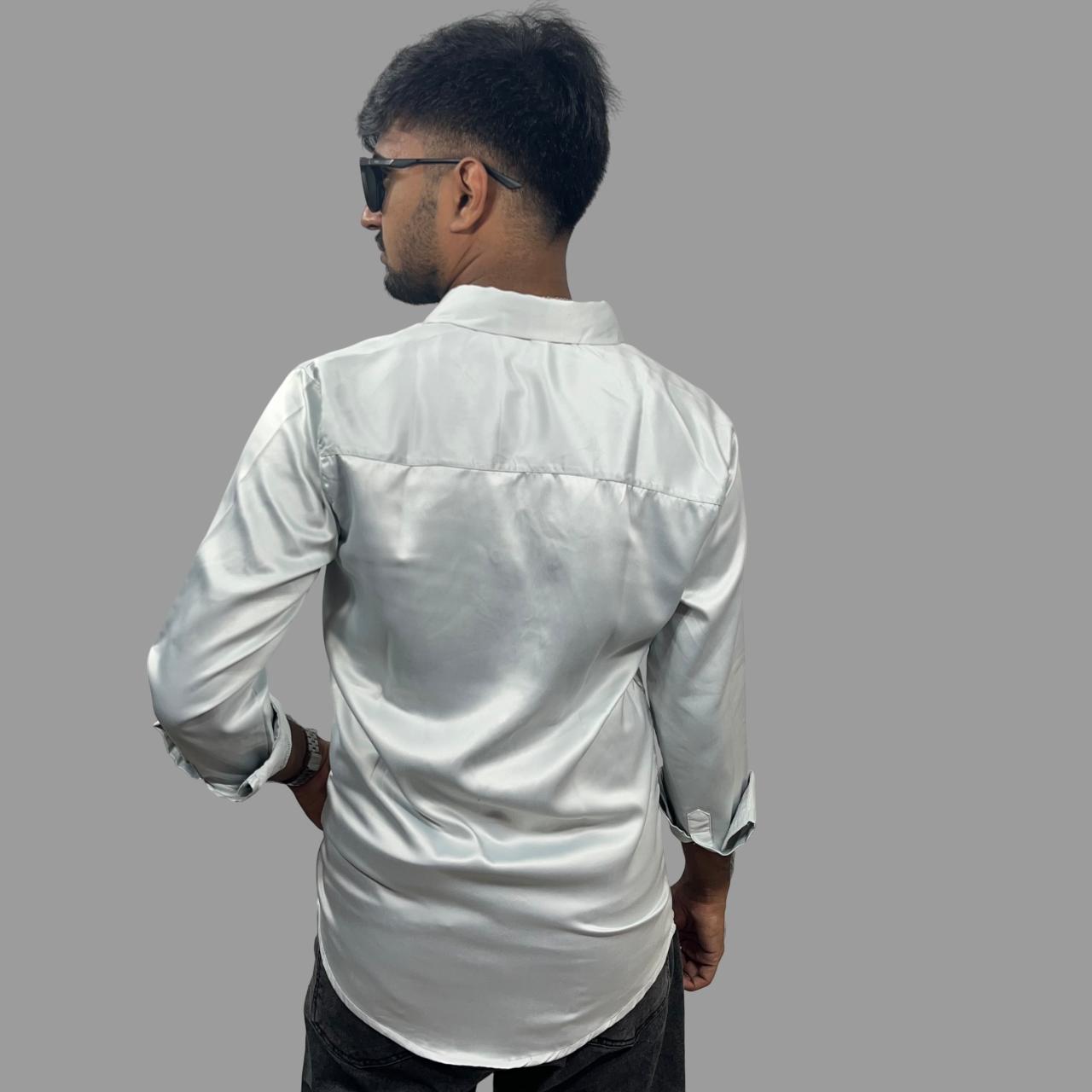 Luxury satin shirt - smooth & shiny finish
