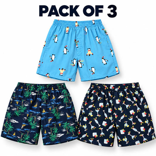 Pack of 3 cotton Boxer shorts