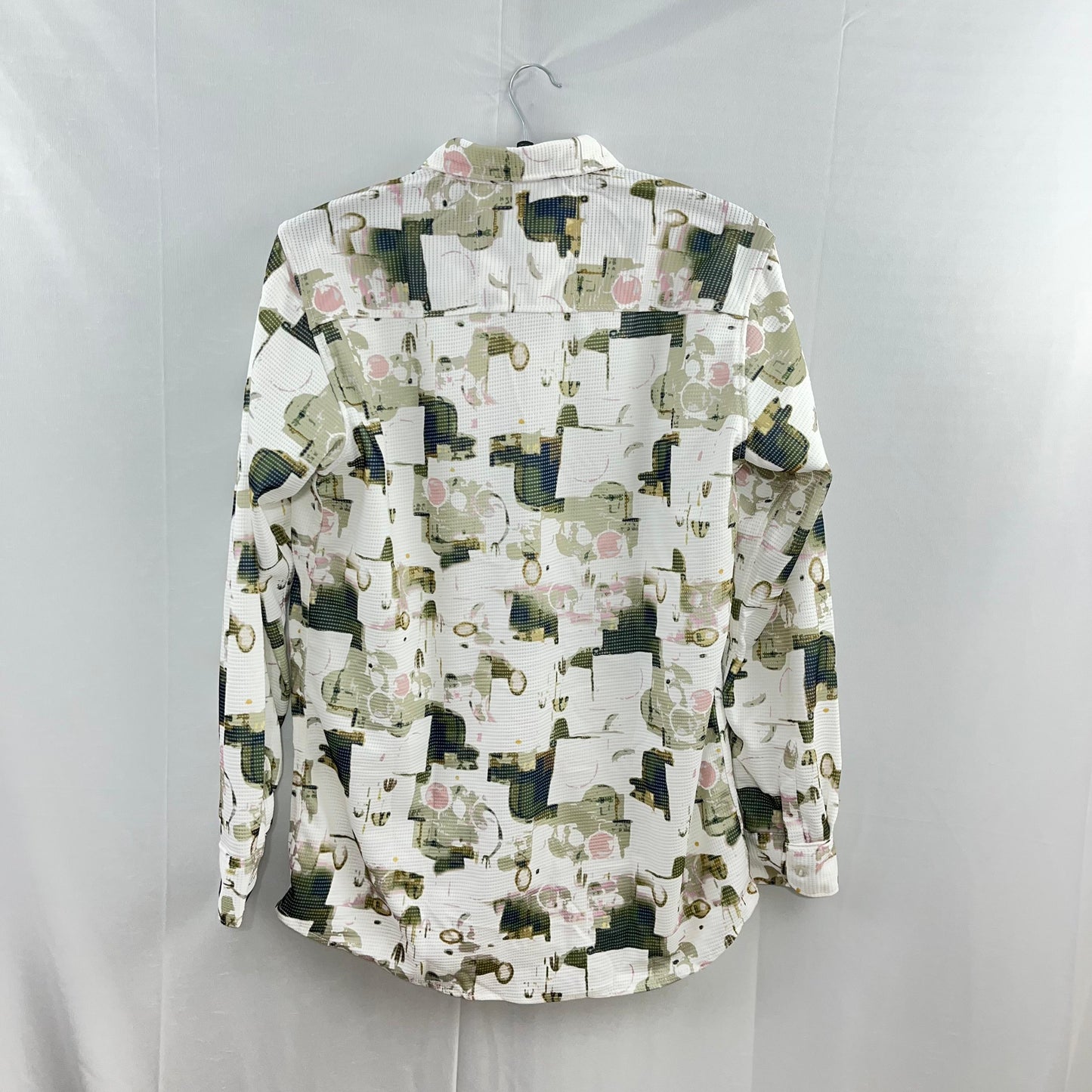 Popcorn textured printed shirt