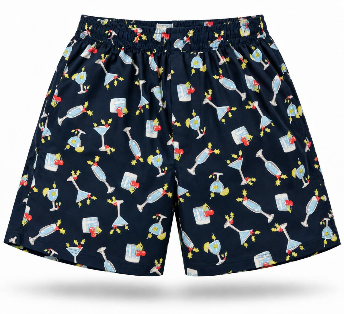 Men’s 100% cotton Cocktail Printed Boxer Shorts | Double side pockets