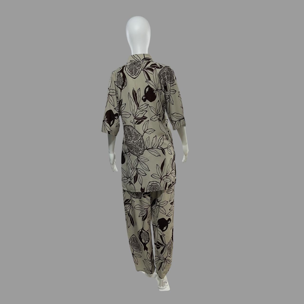 Tropical printed co-ord set for women