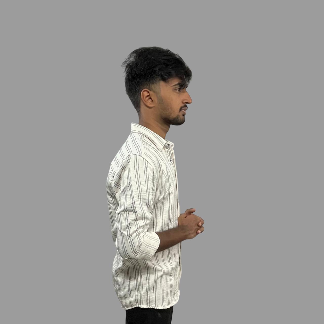 Ultra soft cotton striped shirt