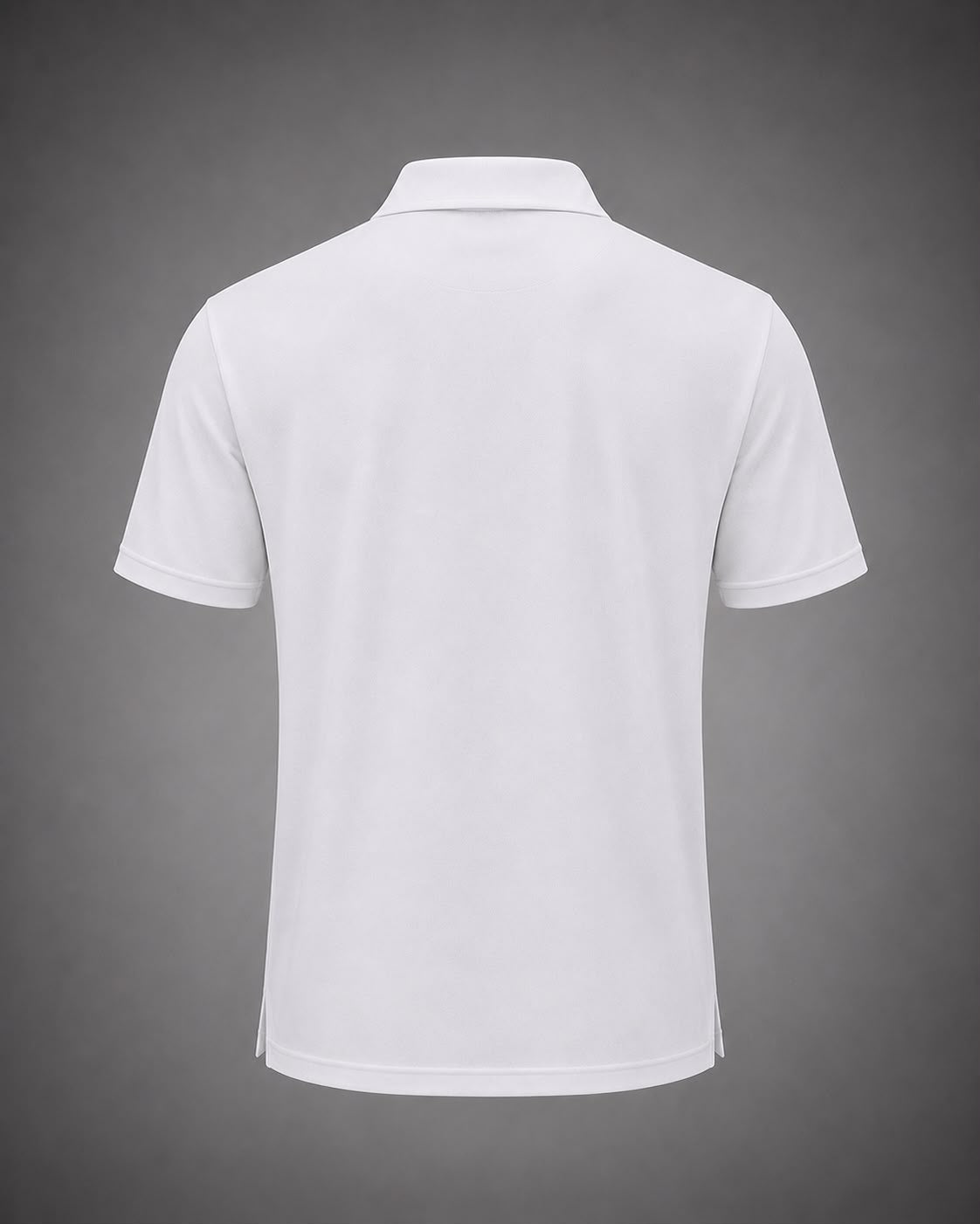White Solid Polo T-Shirt
